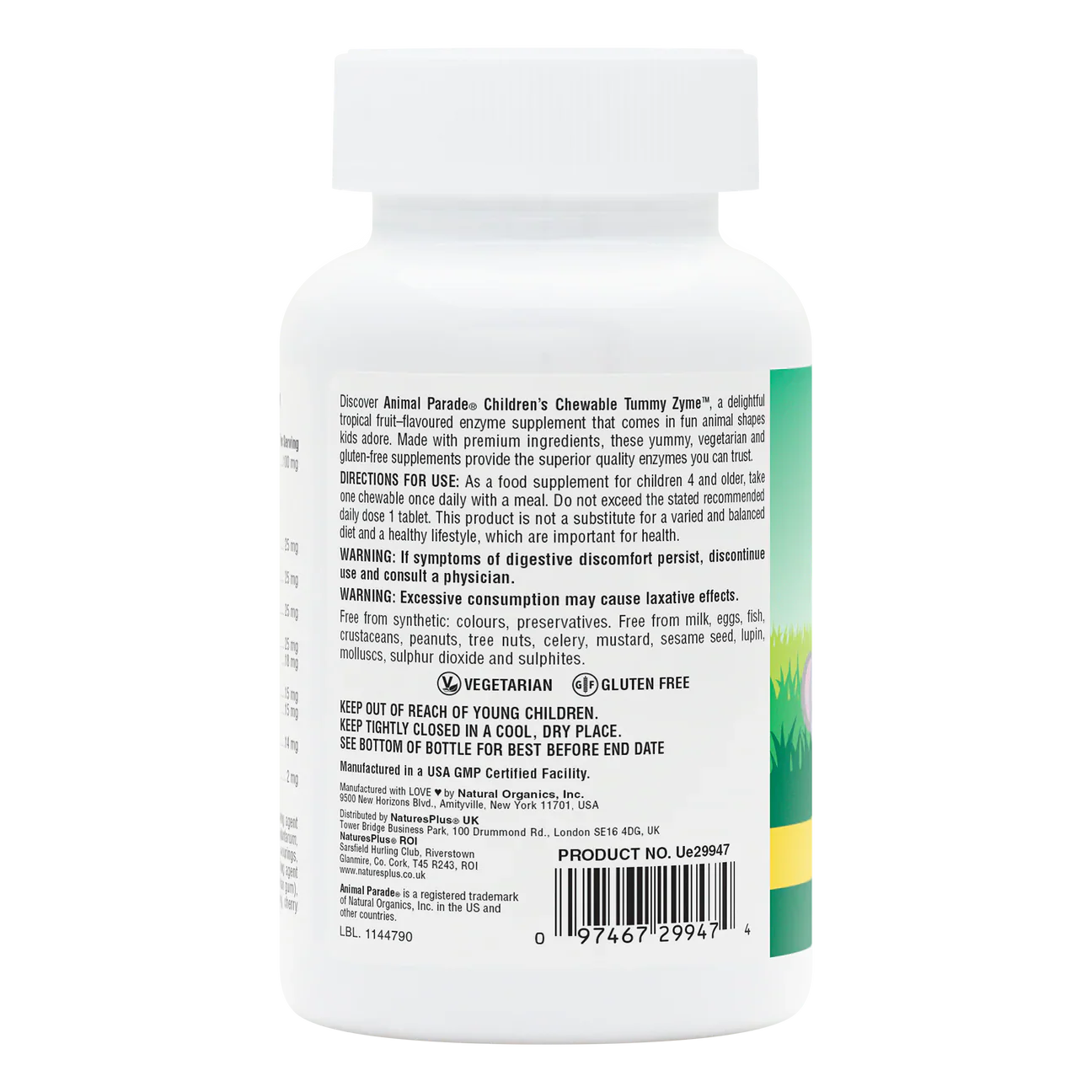 Natures Plus Animal Parade Tummy Zyme 90 Chewables