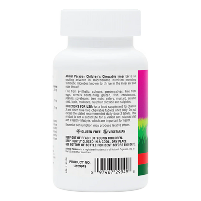 Natures Plus Animal Parade Inner Ear Support 90 Chewables