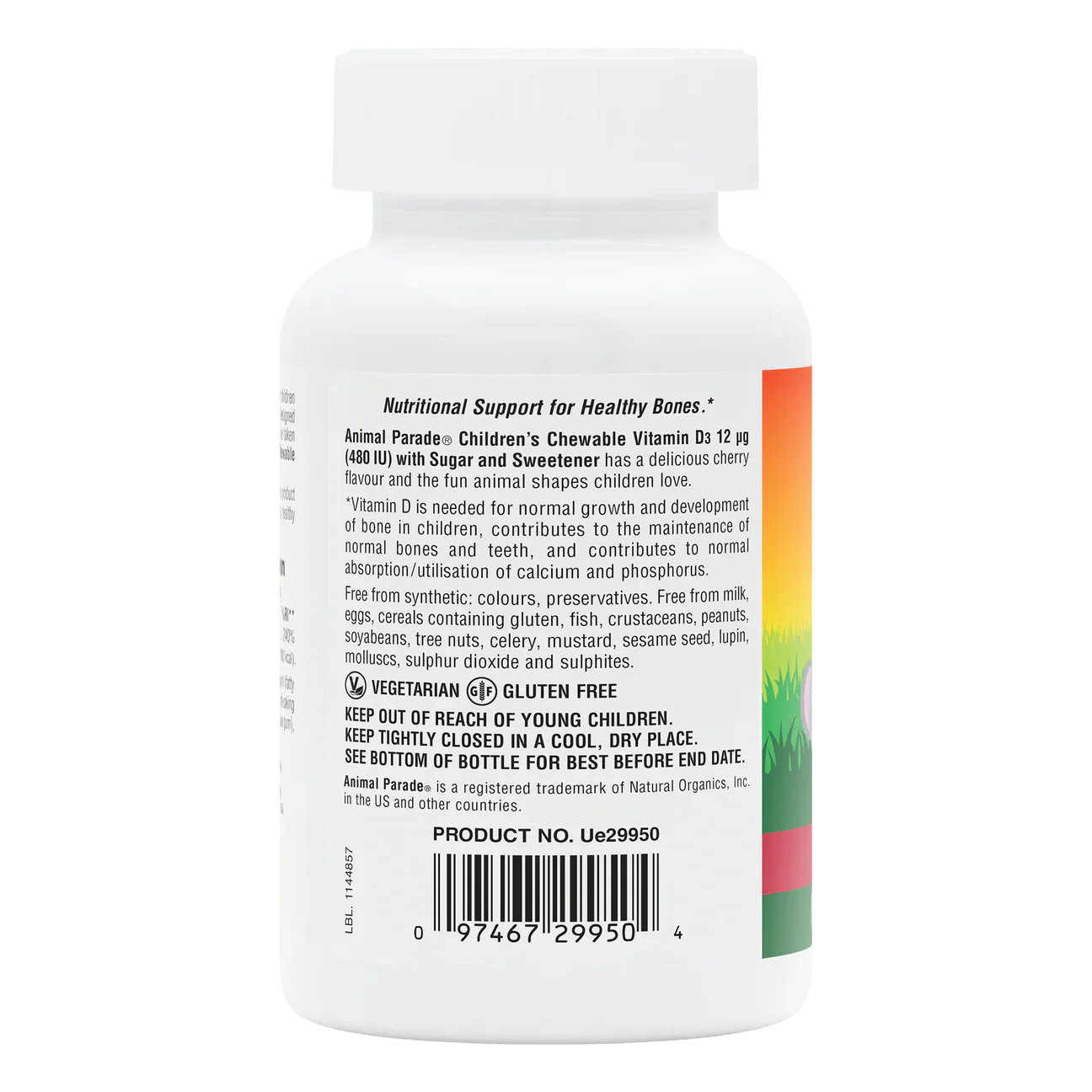 Natures Plus Animal Parade Vitamin D3 500iu 90 Chewables