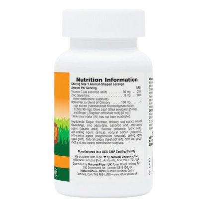 Natures Plus Animal Parade Kidzinc Lozenge 90 Chewables