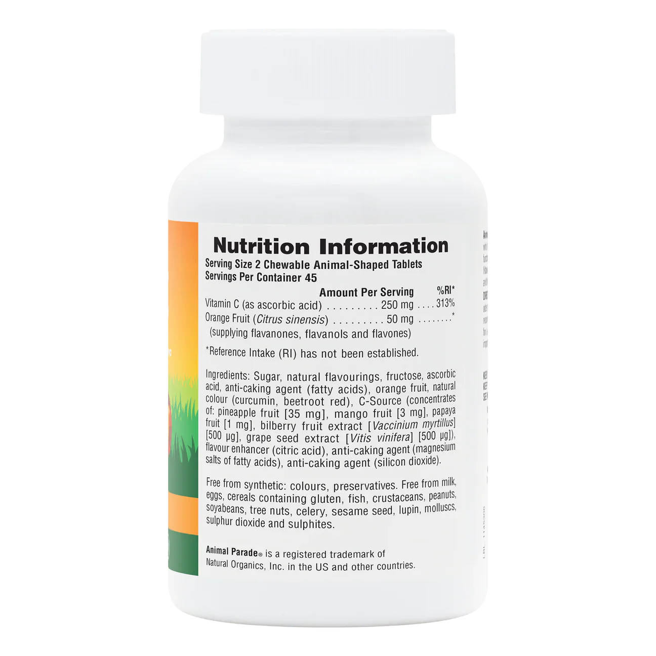 Natures Plus Animal Parade Vitamin C 90 Chewables