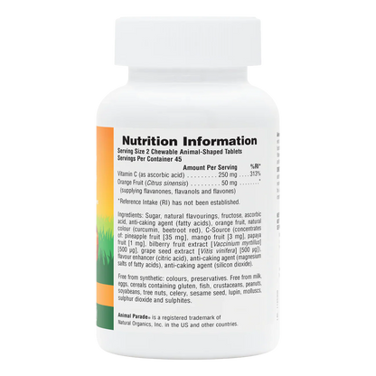 Natures Plus Animal Parade Vitamin C 90 Chewables