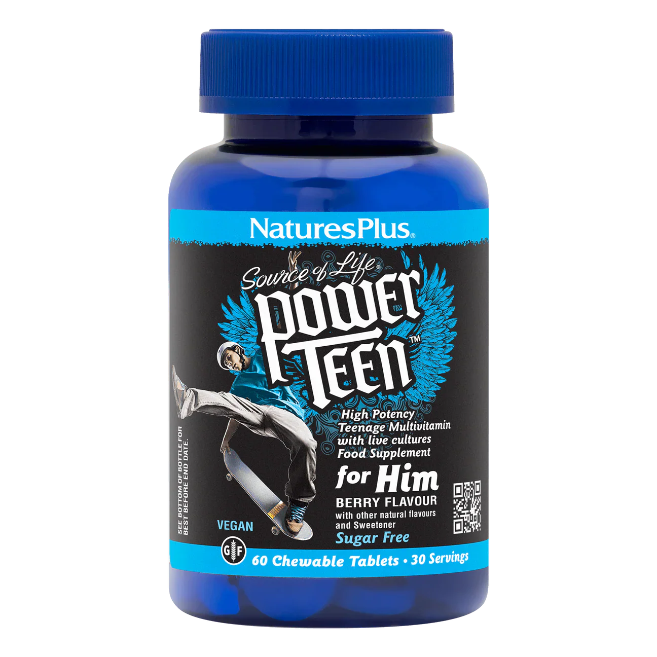 Natures Plus Power Teen (His) 60 Chewables