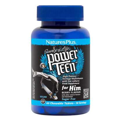 Natures Plus Power Teen (His) 60 Chewables