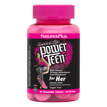 Natures Plus Power Teen (Hers) 60 Chewables