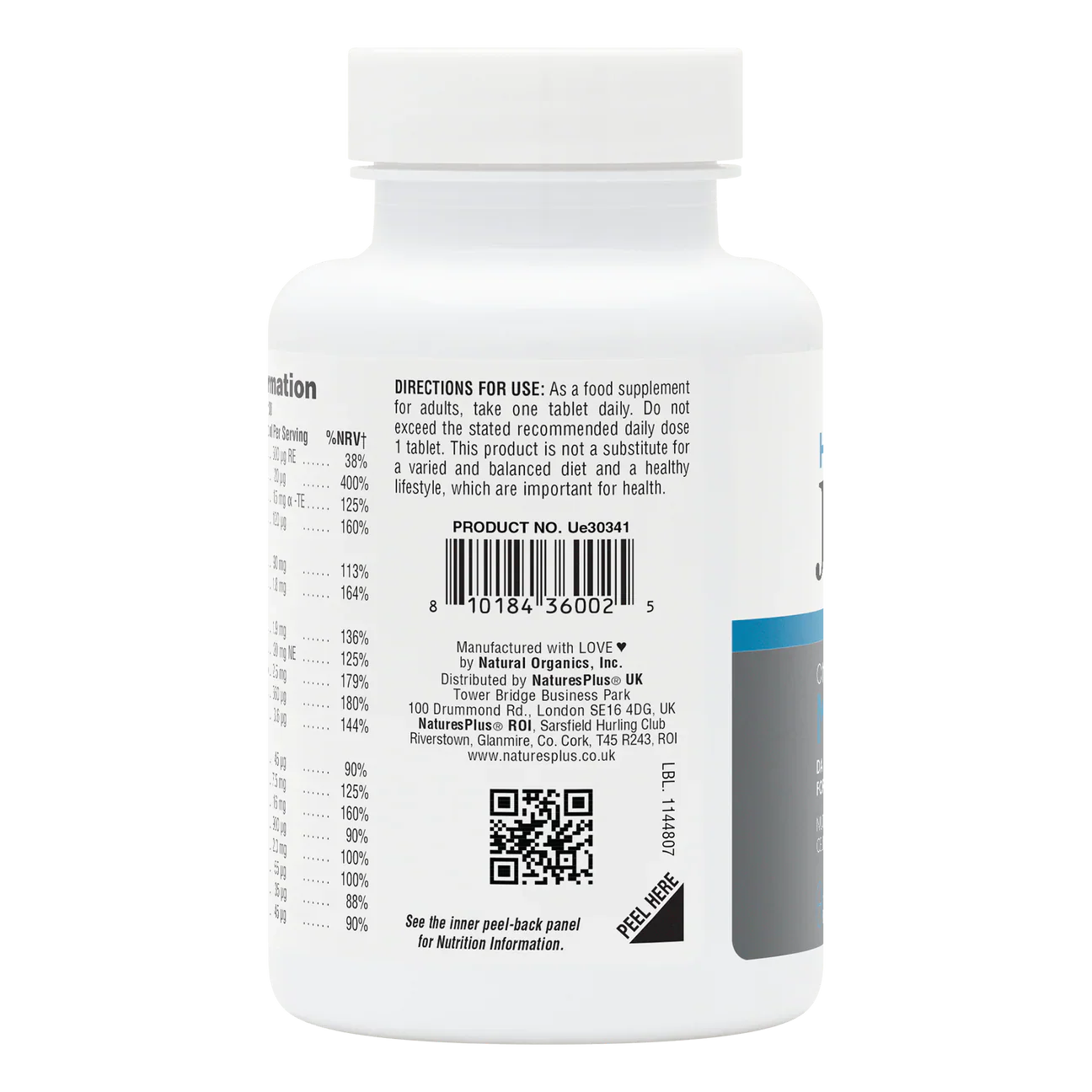 Natures Plus Journey His Multi 30 Tablets