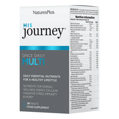 Natures Plus Journey His Multi 30 Tablets