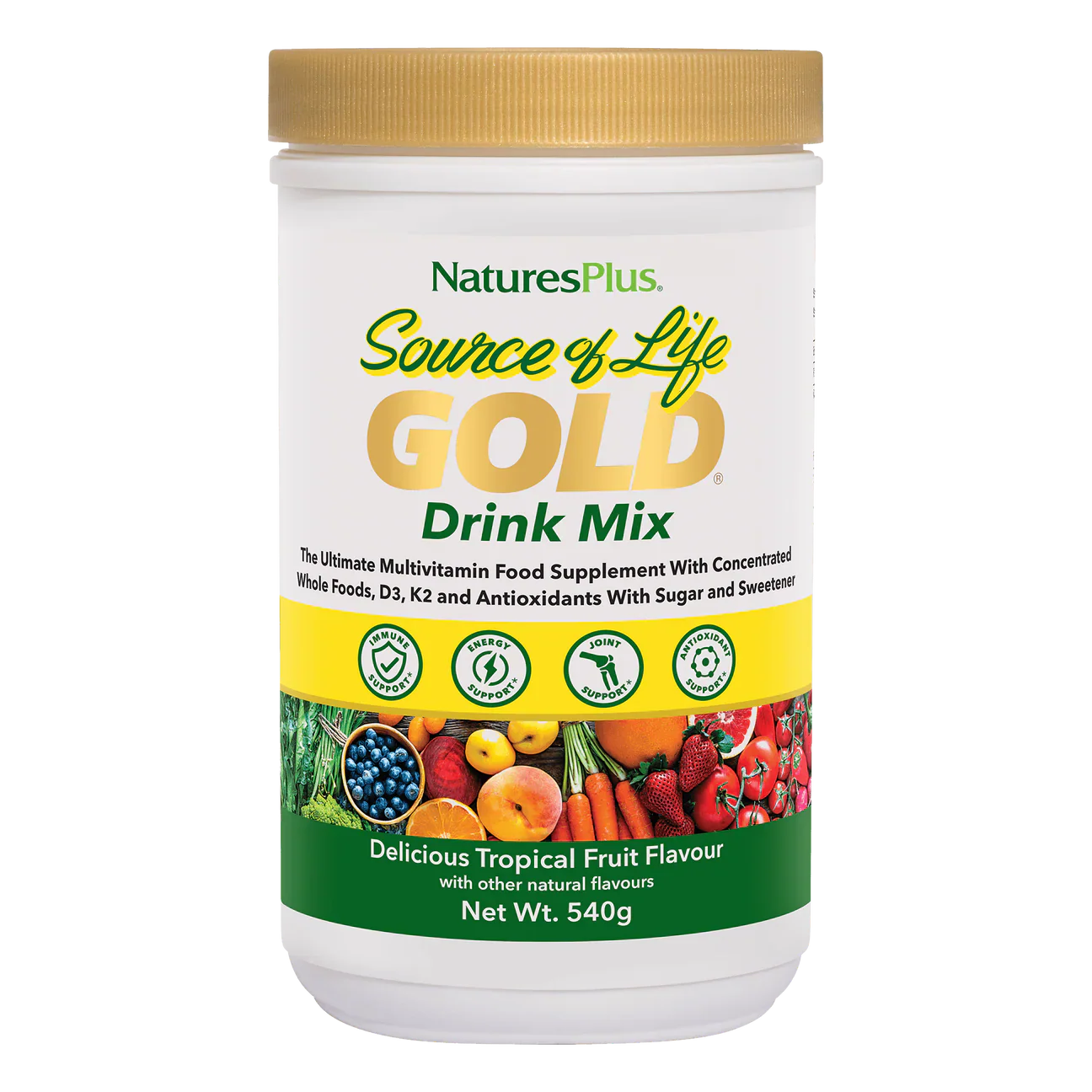 Natures Plus Source Of Life Gold Drink Mix Powder