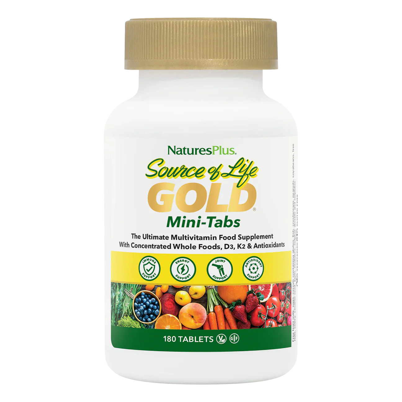 Natures Plus Source Of Life Gold 180 Mini-Tablets