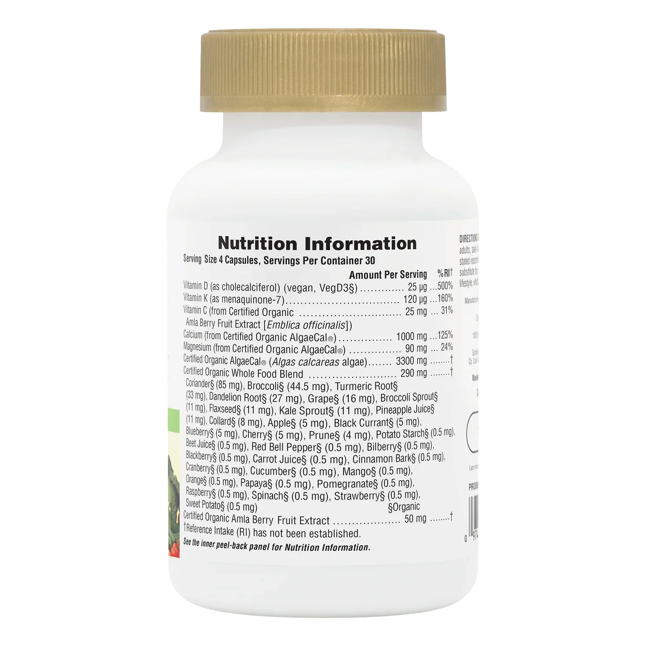 Natures Plus Source Of Life Garden Organic Bone Support 120 Capsules