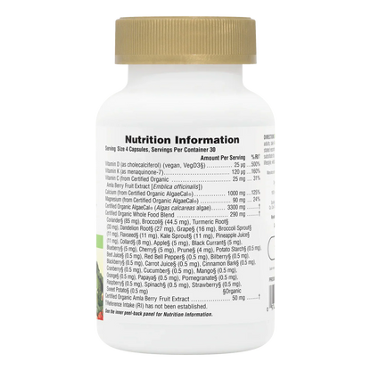 Natures Plus Source Of Life Garden Organic Bone Support 120 Capsules