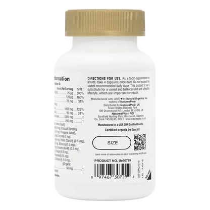 Natures Plus Source Of Life Garden Organic Bone Support 120 Capsules