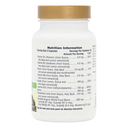 Natures Plus Source Of Life Garden Organic B Complex 60 Capsules
