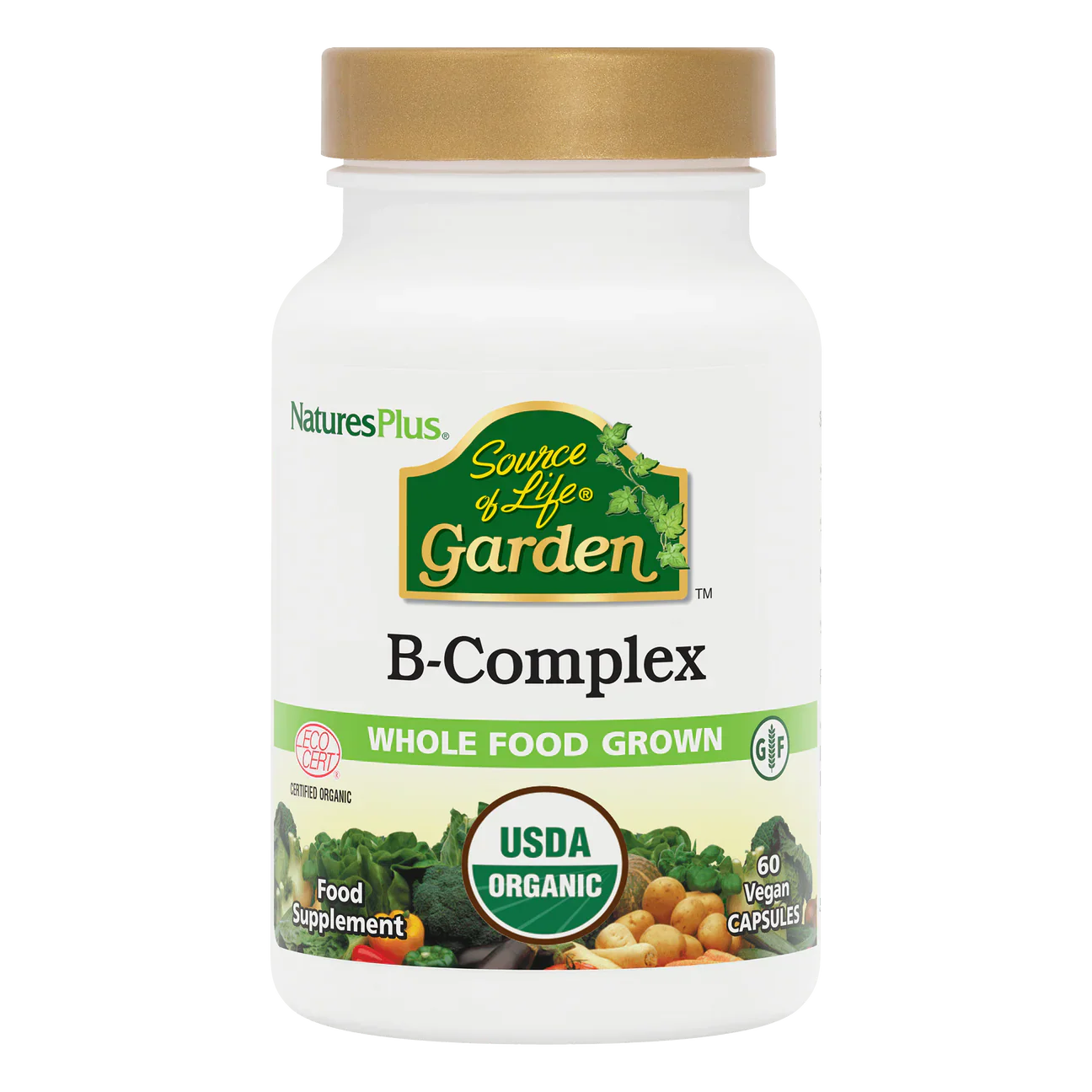 Natures Plus Source Of Life Garden Organic B Complex 60 Capsules