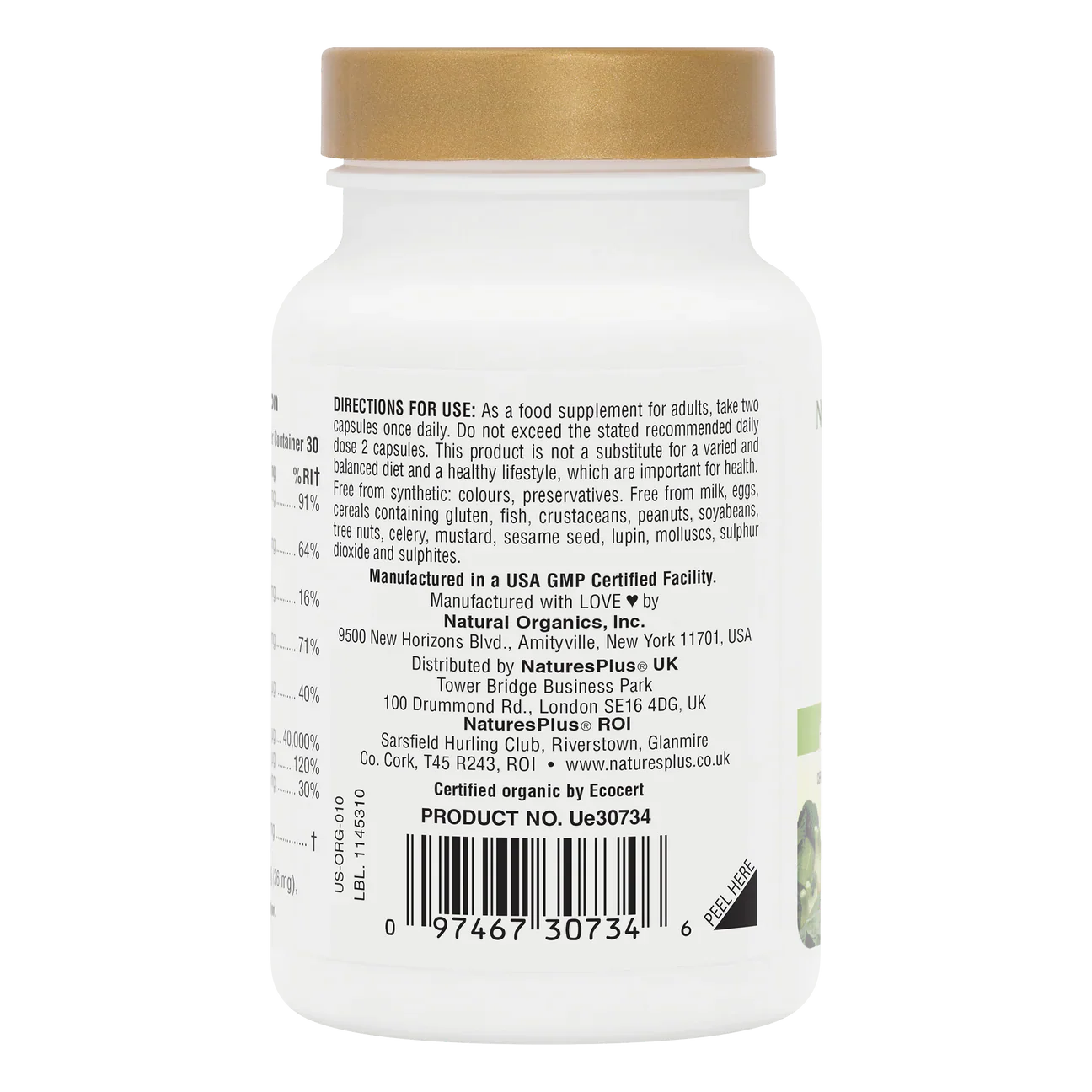 Natures Plus Source Of Life Garden Organic Vitamin B-12 1000mcg 60 Capsules