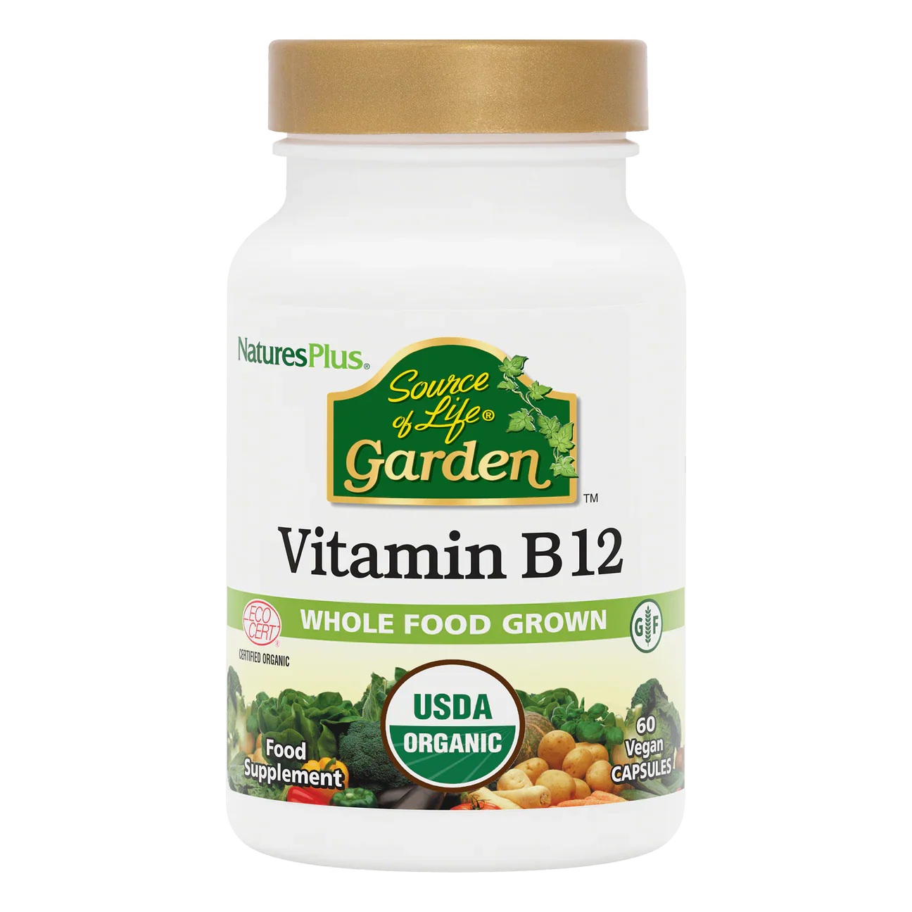 Natures Plus Source Of Life Garden Organic Vitamin B-12 1000mcg 60 Capsules