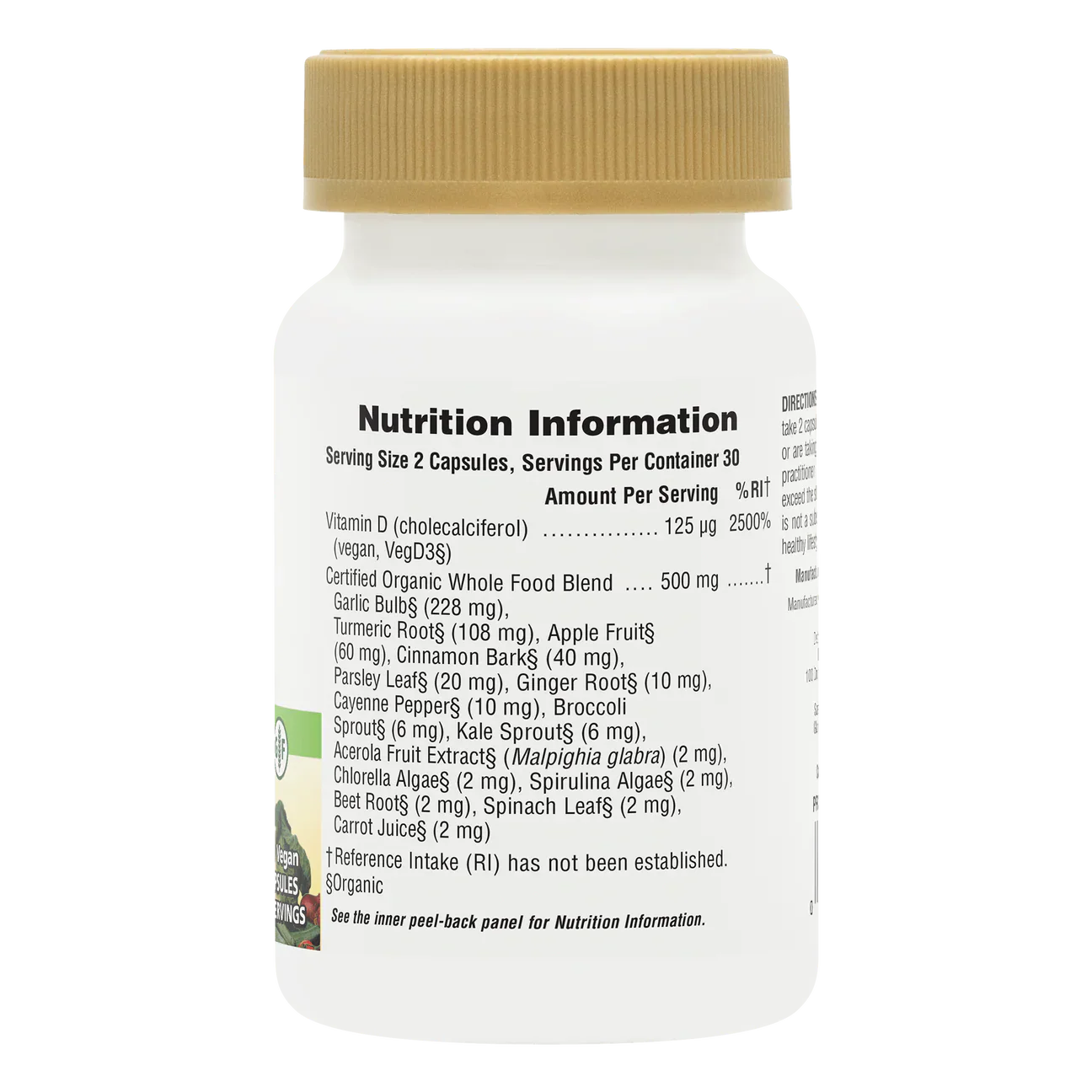 Natures Plus Source Of Life Garden Organic Vitamin D3 5000iu 60 Capsules