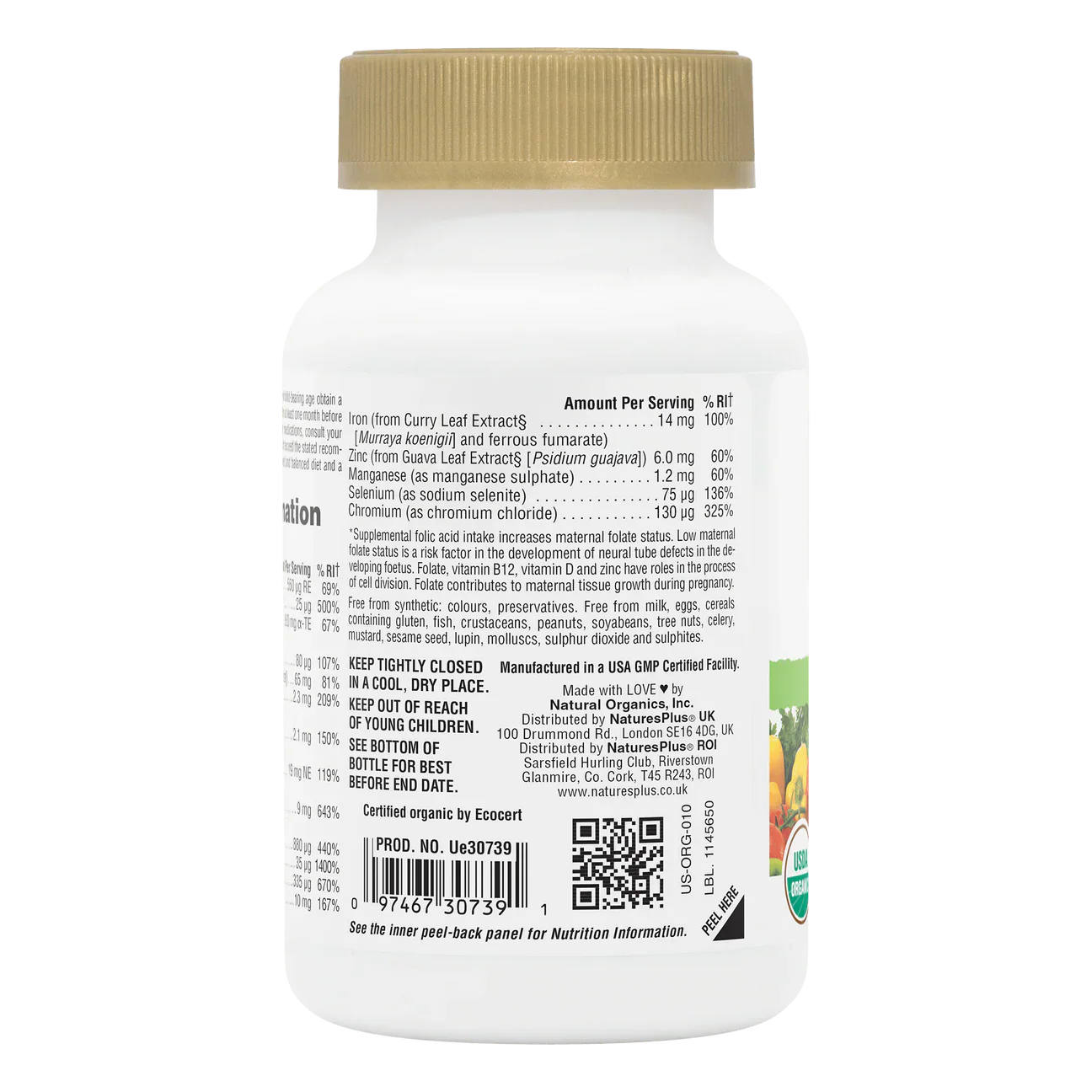 Natures Plus Source Of Life Garden Organic Prenatal 90 Tablets