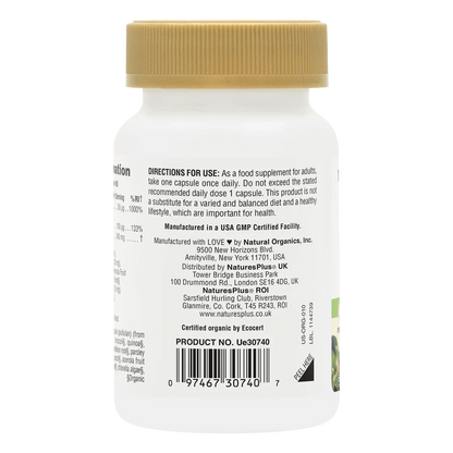 Natures Plus Source Of Life Organic Garden VitaminD3 2000iu/K2 100mcg 60 Capsules