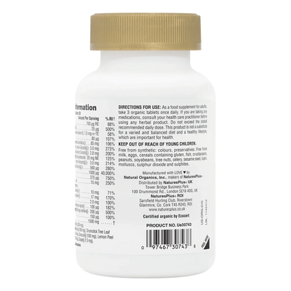 Natures Plus Source Of Life Garden Organic Womens Multi 90 Tablets