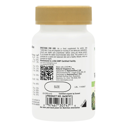 Natures Plus Source Of Life Garden Organic Womens Daily 30 Tablets