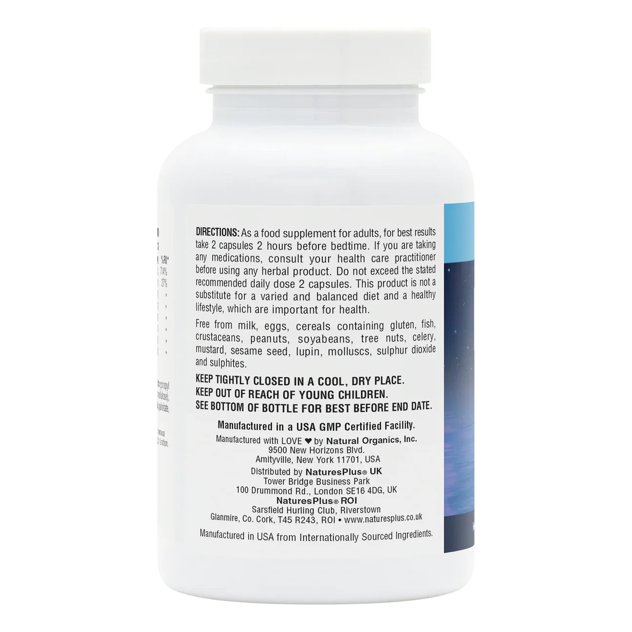 Natures Plus Magnesium Night time 60 Capsules