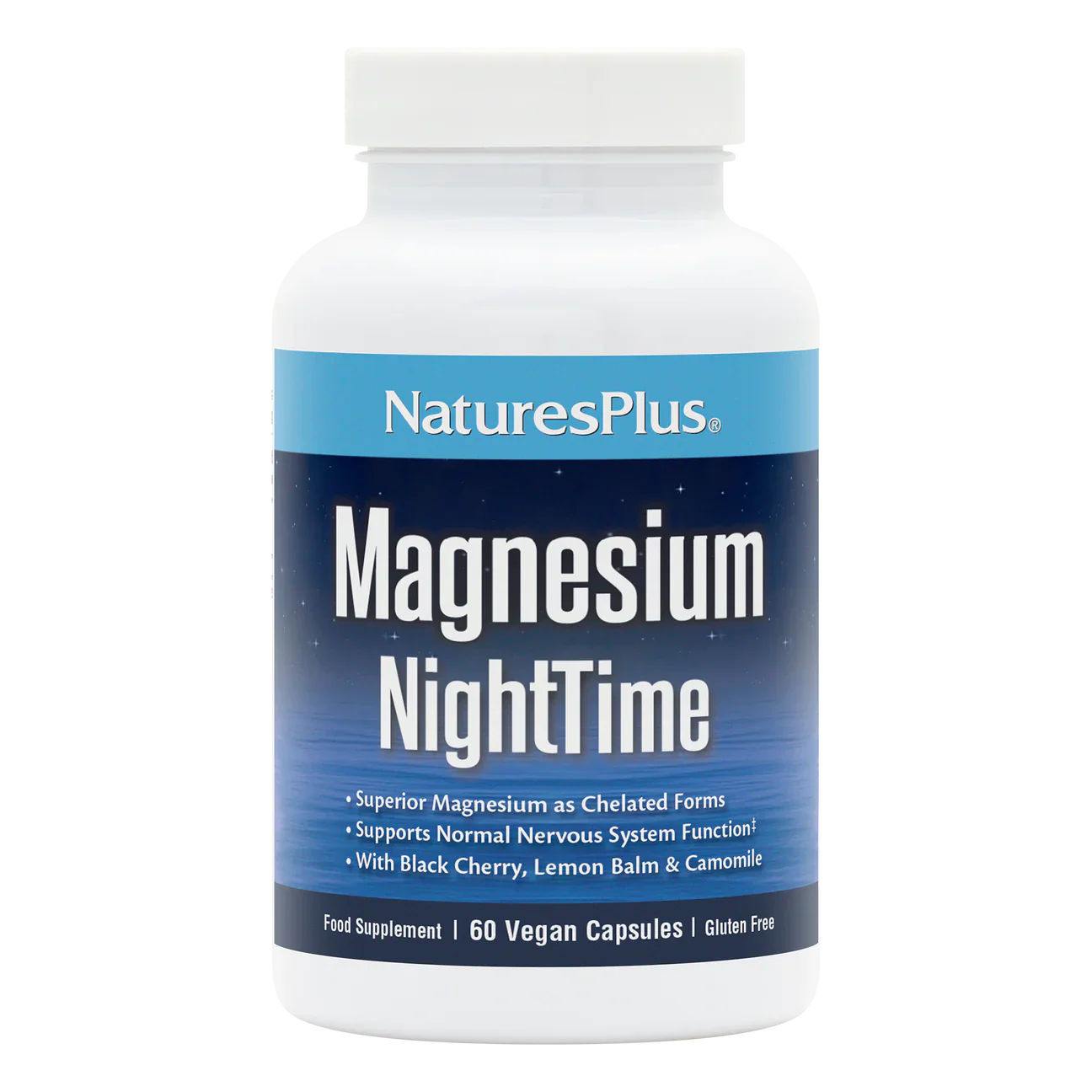 Natures Plus Magnesium Night time 60 Capsules