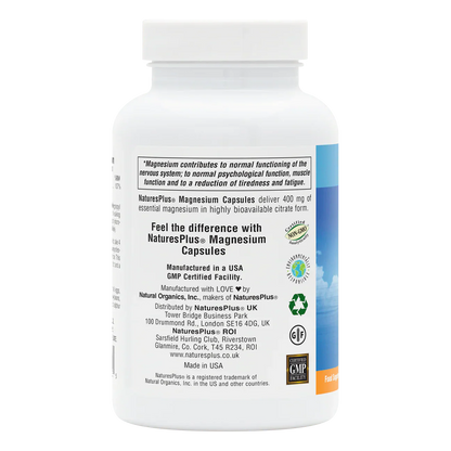 Natures Plus Magnesium 120 Capsules