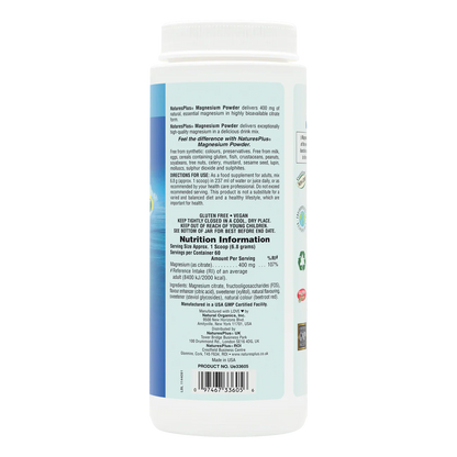Natures Plus Pink Lemonade Magnesium Powder 408g
