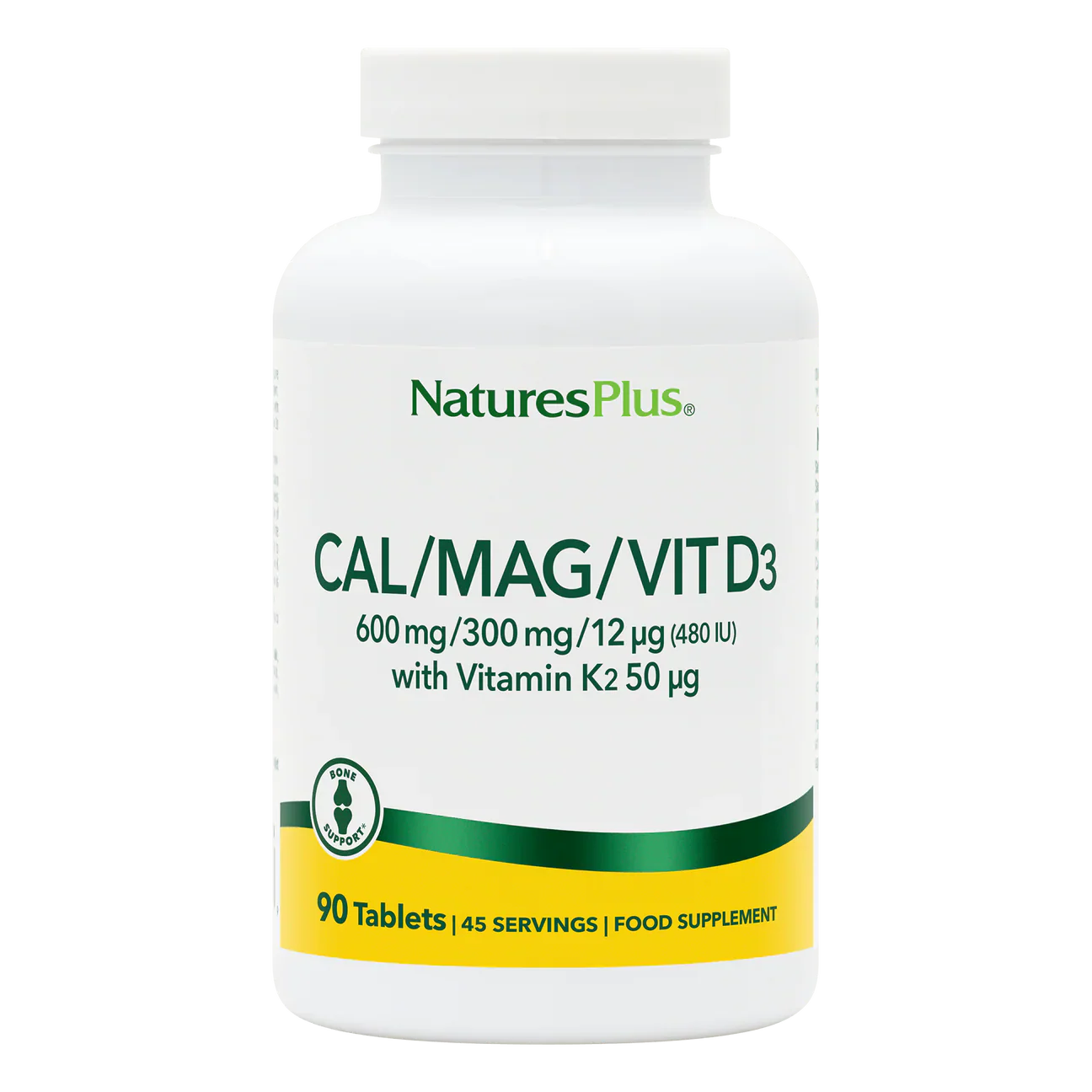 Natures Plus Cal/Mag With D3/K2