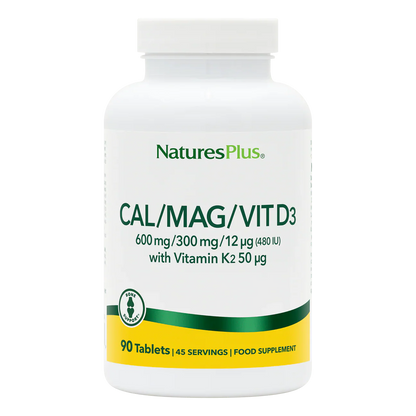 Natures Plus Cal/Mag With D3/K2