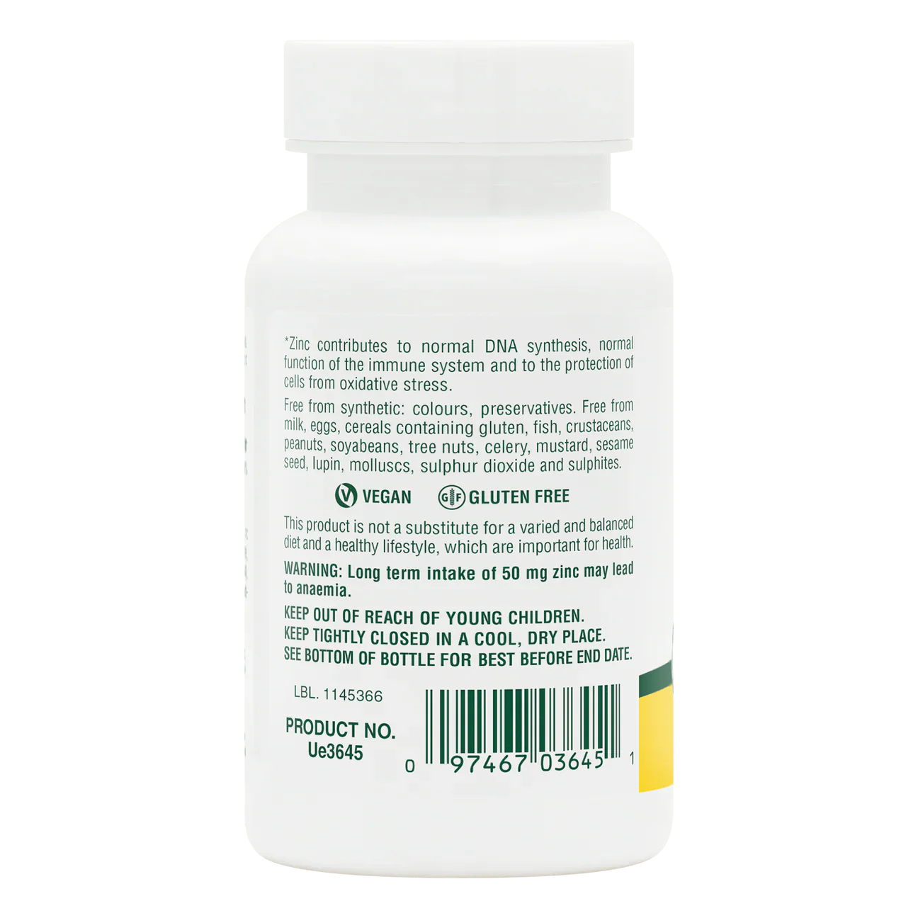 Natures Plus Zinc 50mg 90 Tablets