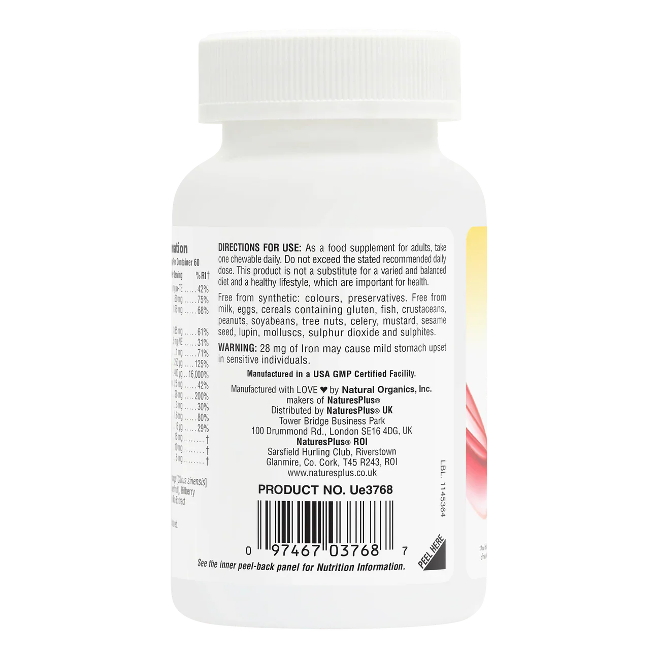 Natures Plus Hemaplex 60 Chewables