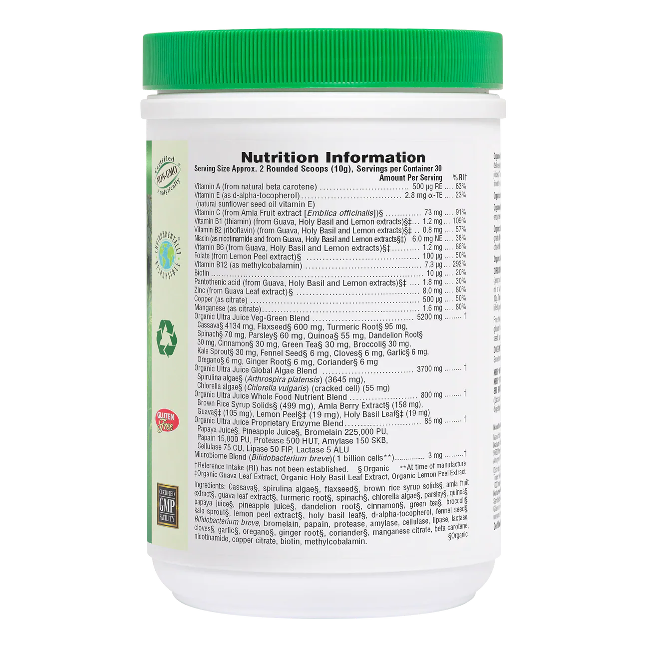 Natures Plus Ultra Juice Organic Green Drink 300g