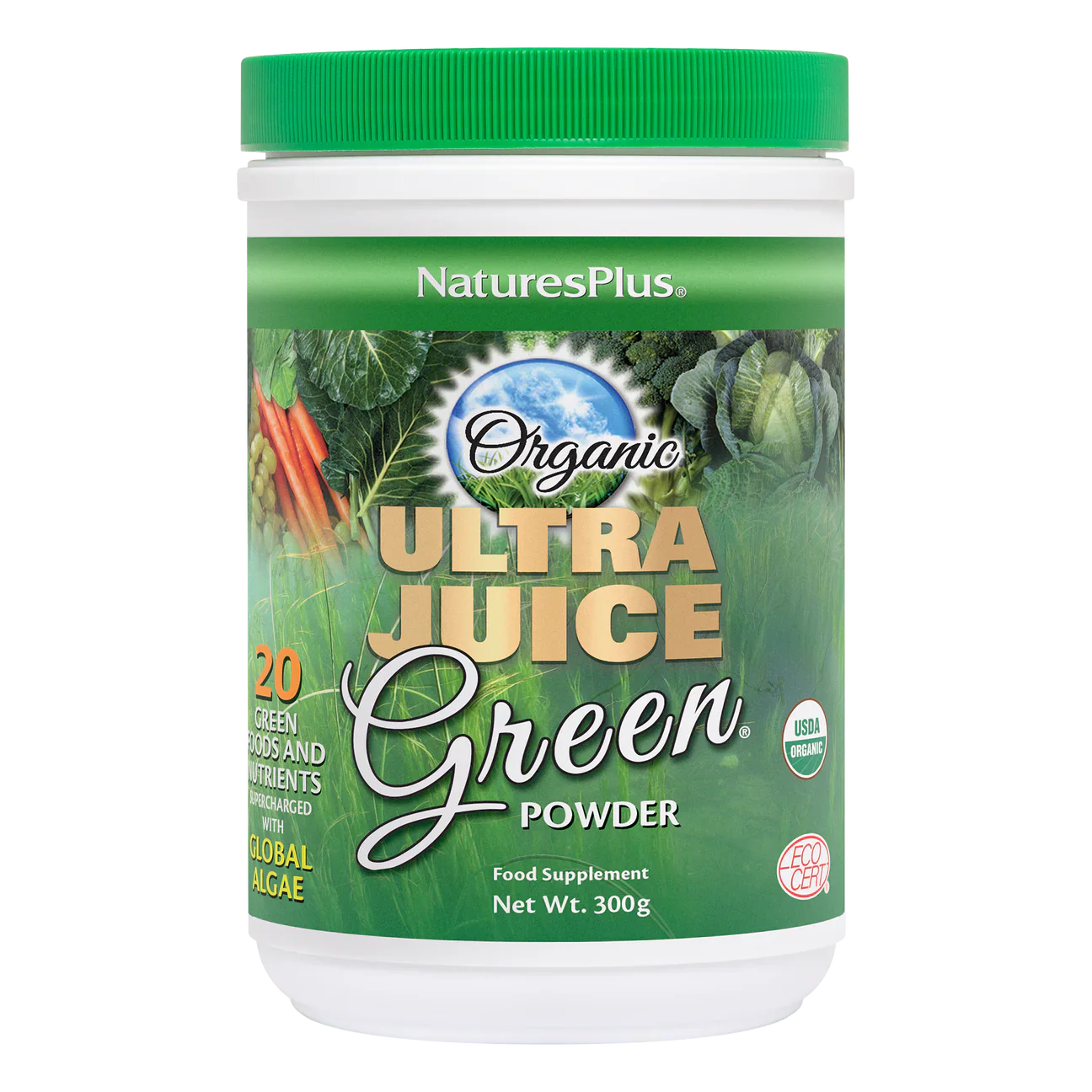 Natures Plus Ultra Juice Organic Green Drink 300g