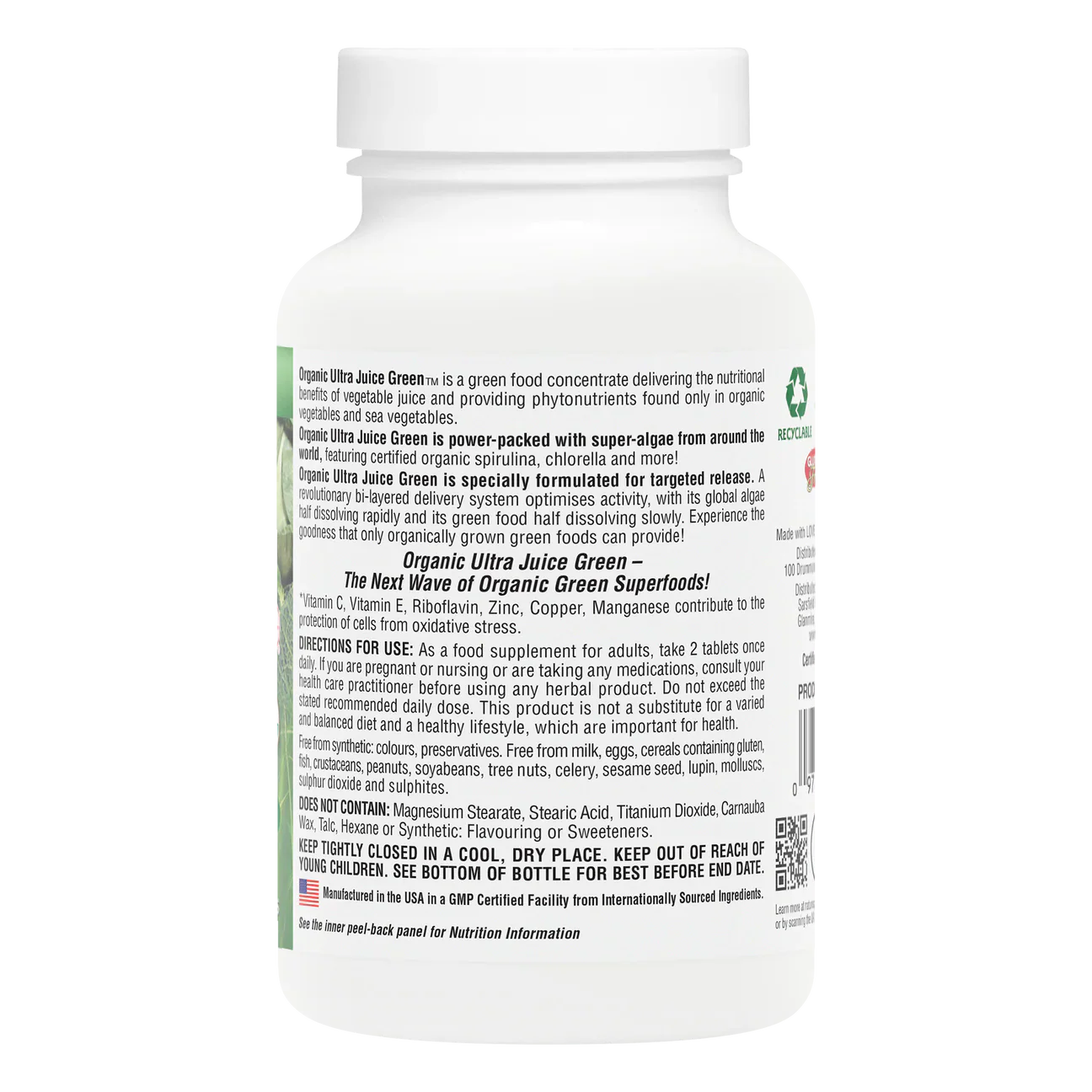 Natures Plus Ultra Juice Green Organic Bilayer 90 Tablets