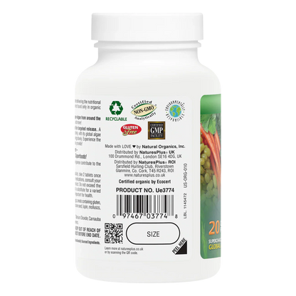 Natures Plus Ultra Juice Green Organic Bilayer 90 Tablets
