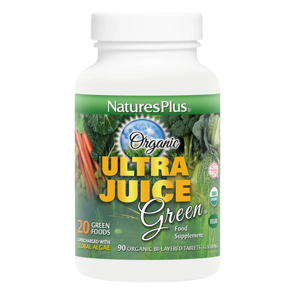 Natures Plus Ultra Juice Green Organic Bilayer 90 Tablets