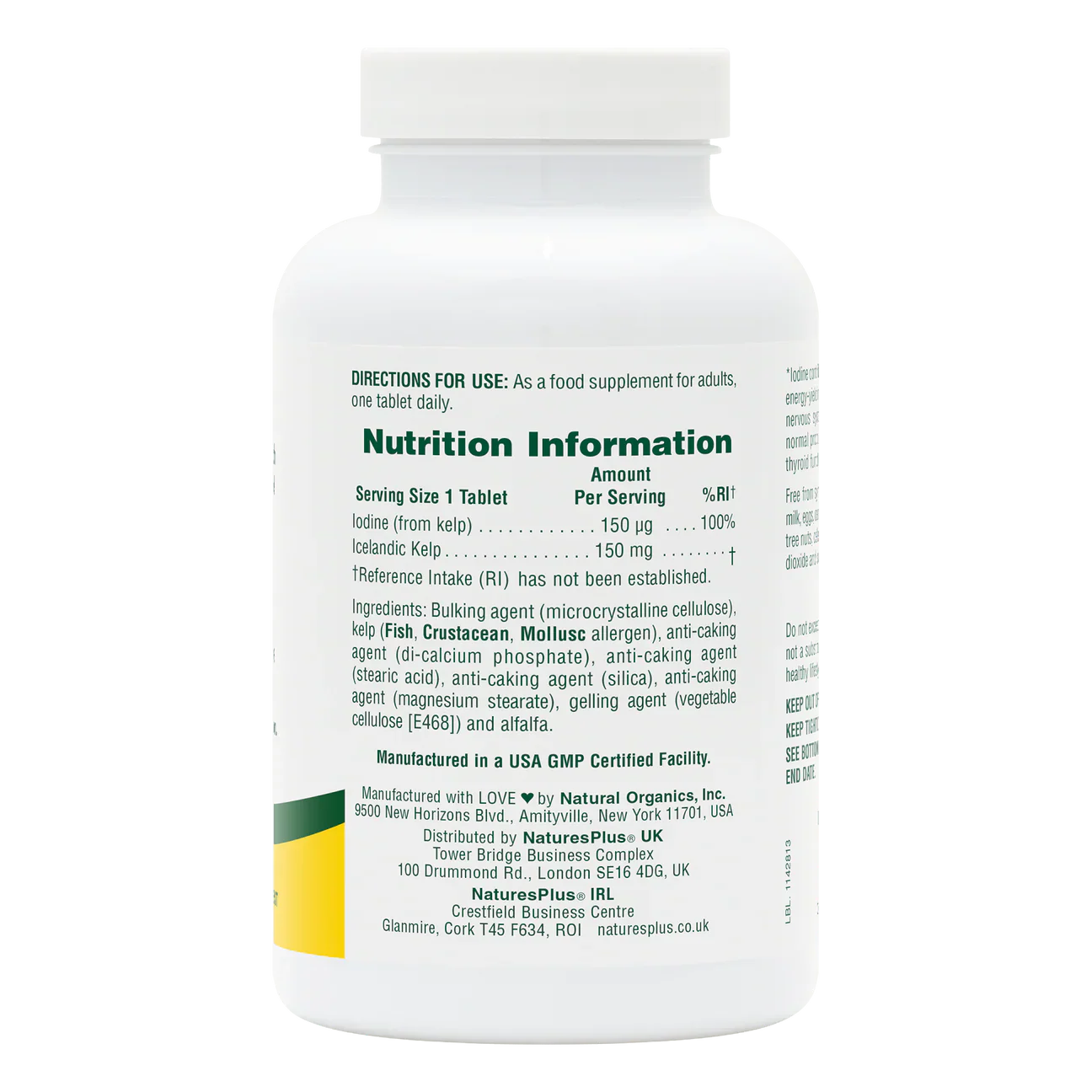 Natures Plus Kelp 300 Tablets