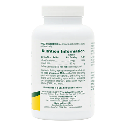 Natures Plus Kelp 300 Tablets