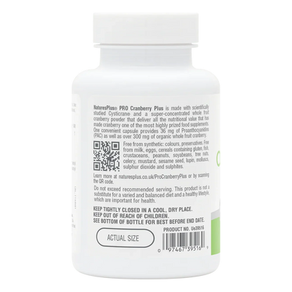 Natures Plus Pro Cranberry Plus 350mg 60 Capsuless