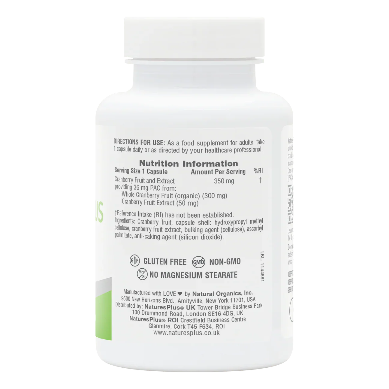 Natures Plus Pro Cranberry Plus 350mg 60 Capsuless