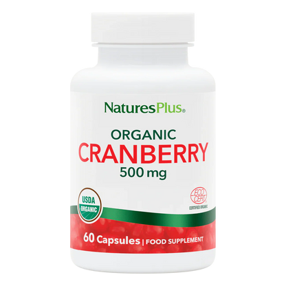 Natures Plus Cranberry 500mg Organic 60 Capsules