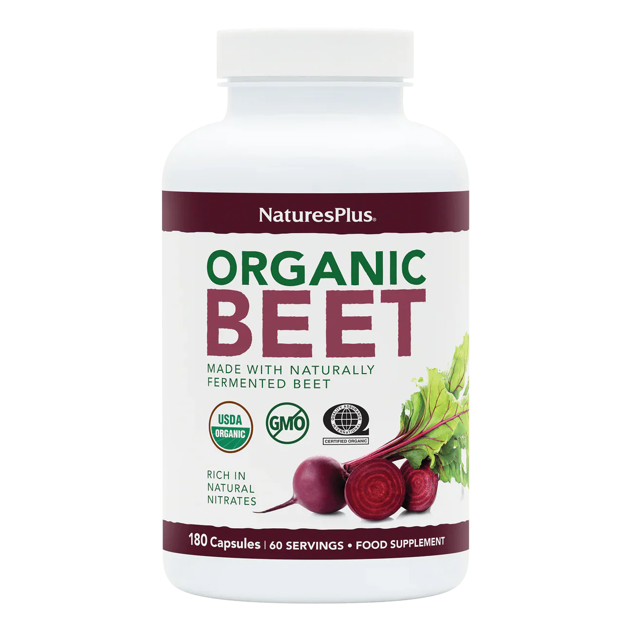 Natures Plus Beet Organic 180 Capsules