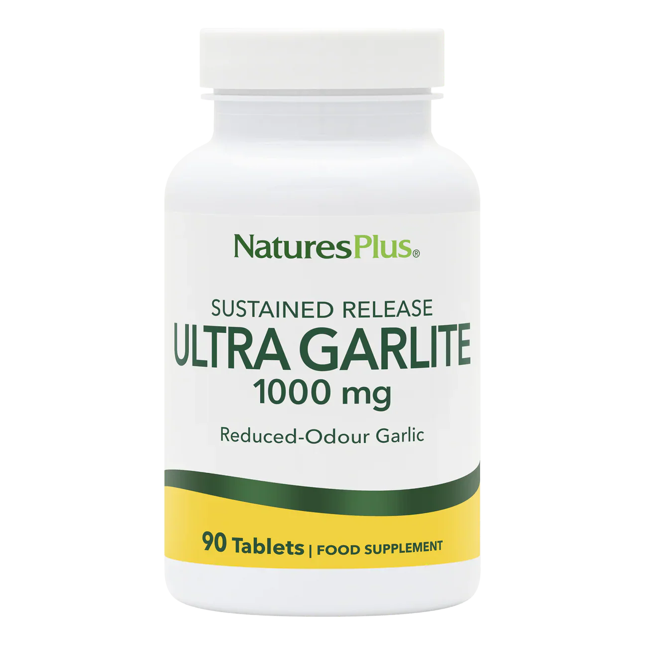 Natures Plus Ultra Garlite 1000mg Sustained Release 90 Tablets