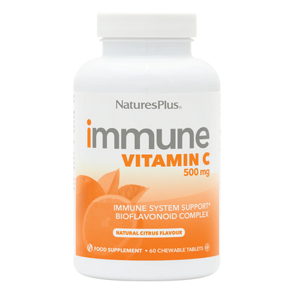 Natures Plus Immune Vitaminamin C 500mg 60 Chewables