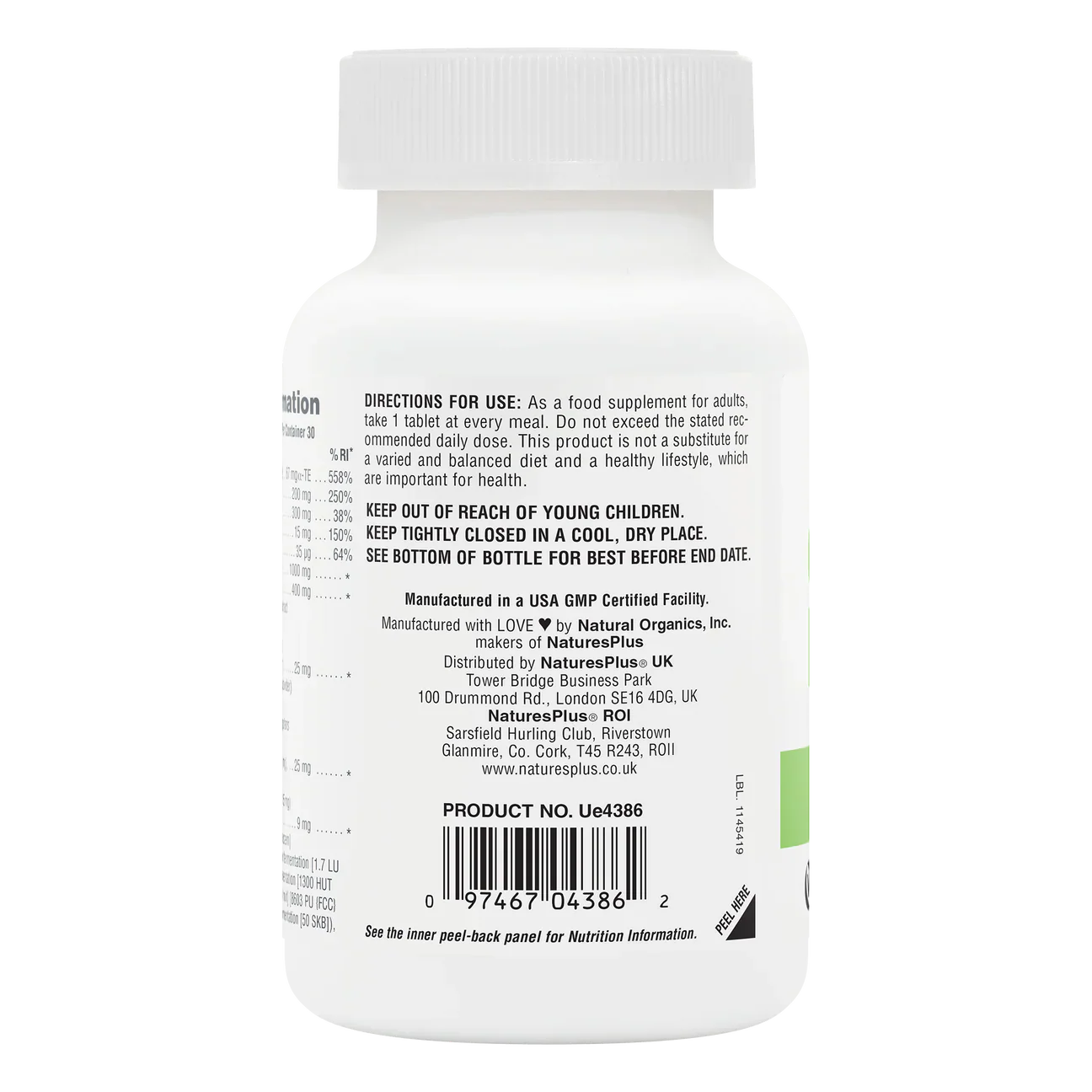 Natures Plus Gi Natural Bi-Layer 90 Tablets