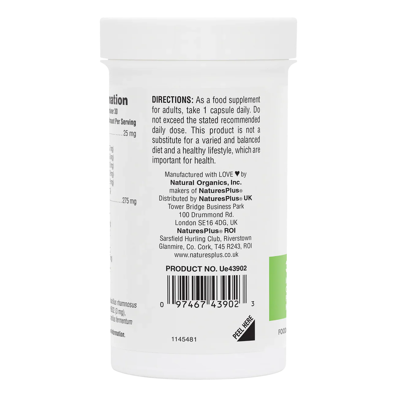 Natures Plus Gi Nutra Pro-Bio Mega 30 Capsules