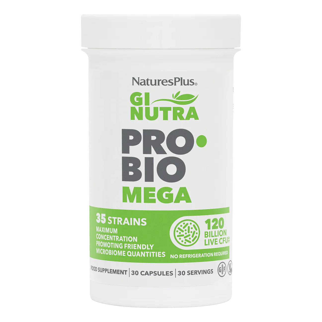 Natures Plus Gi Nutra Pro-Bio Mega 30 Capsules