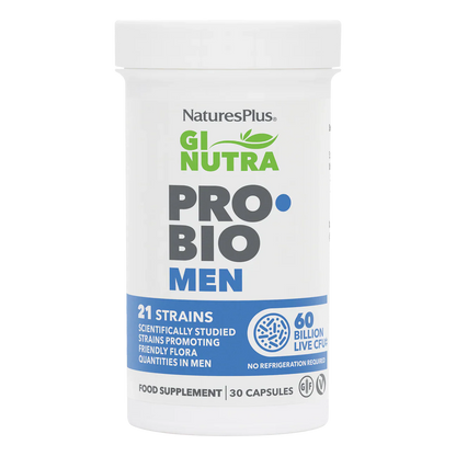 Natures Plus Gi Nutra Pro-Bio Mens 30 Capsules